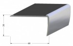 Profil na hrany schodů Industrie  - Alu přírodní - 300 cm