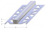 Dilatační profil Roll do potěru pro dlažbu 3 - 22 mm - Alu 3 mm - 250 cm