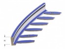 Flexibilní ohýbatelný profil Roll do potěru pro dlažbu 2- 22 mm - Ušlechtilá ocel 3 mm - 250 cm