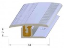 Přechodový profil Light pro dilatační spáry se 7 mm základním profilem - Alu stříbro - 270 cm