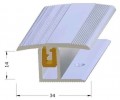 Přechodový profil Light pro dilatační spáry se 14 mm základním profilem - Alu stříbro - 270 cm