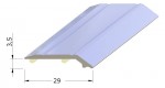 Lino - ukončovací profil Roll - 3,5 mm samolepicí - Alu stříbro - 270 cm