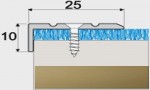 Schodový profil 25 x 10 mm, šroubovací - 120 cm - zlato