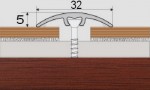 Přechodový profil UNIVERZÁLNÍ 32 mm s nivelací 5 mm - 93 cm - Mahagon