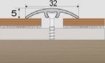 Přechodový profil UNIVERZÁLNÍ 32 mm s nivelací 5 mm - 93 cm - Javor