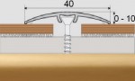Přechodový profil UNIVERZÁLNÍ 40 mm s nivelací 10 mm, samolepící - 270 cm - zlato
