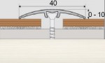 Přechodový profil UNIVERZÁLNÍ 40 mm s nivelací 10 mm - 93 cm - Sosna bílá