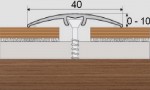 Přechodový profil UNIVERZÁLNÍ 40 mm s nivelací 10 mm - 270 cm - Dub